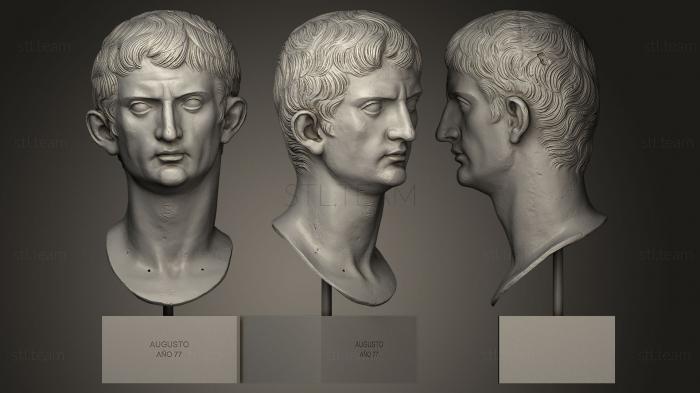 Бюсты и головы античные и исторические Цезарь Аугусто